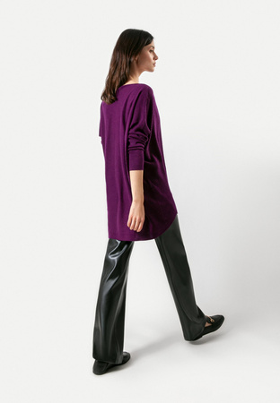Fioletowa tunika oversize