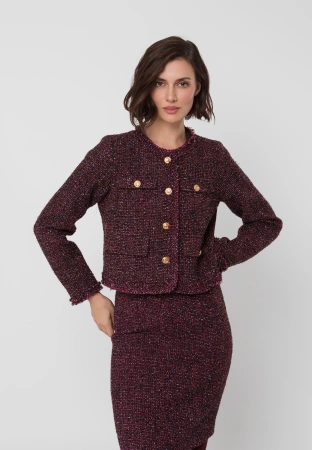 Krótki żakiet w stylu chanel