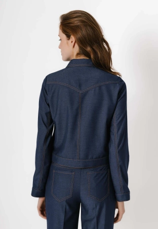 Krótka kurtka a'la jeans z wiskozą