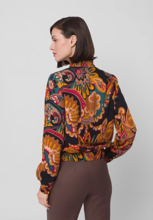 Wiskozowa bomberka we wzór paisley