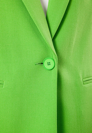 Limonkowy żakiet z wiskozy