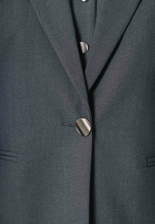 Grafitowy żakiet na jeden guzik