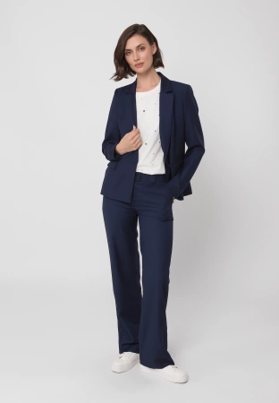 Ecru bawełniany t-shirt z dżetami