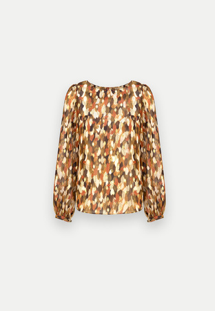 Bluzka z nadrukiem w złote liście