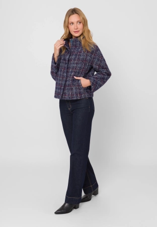 Kurtka wełniana ze stójką