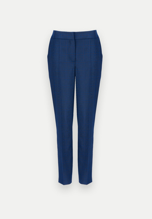 Granatowe cygaretki w drobną kratkę