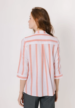 Koszula w pomarańczowe pasy