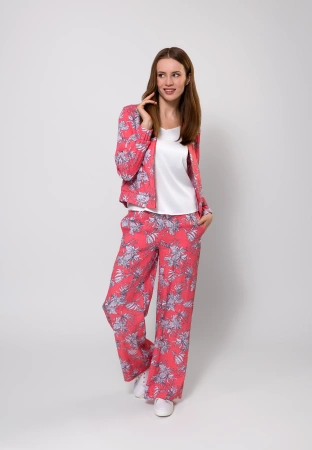 Bomberka z wiskozą w białe kwiaty