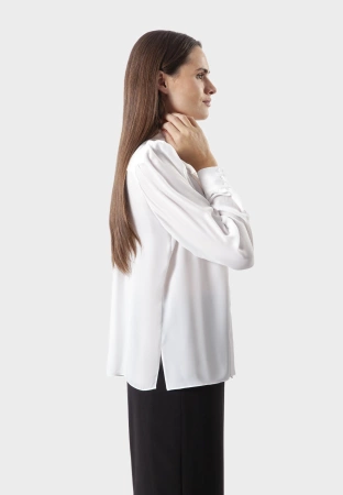 Ecru koszula z bufkami