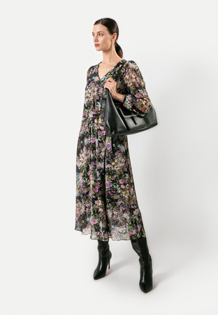 Długa sukienka w kwiaty