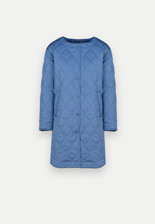 Niebieska pikowana kurtka