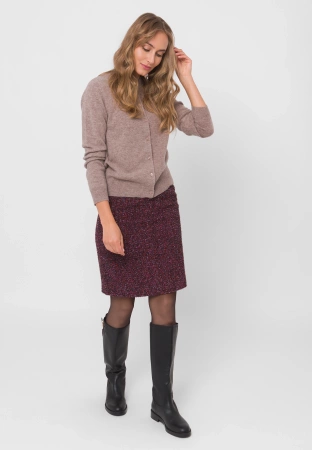 Brązowy wełniany kardigan