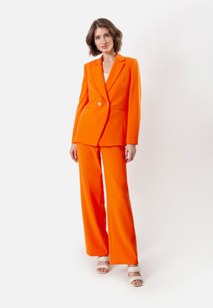 Dwurzędowy żakiet w pomarańczowym kolorze