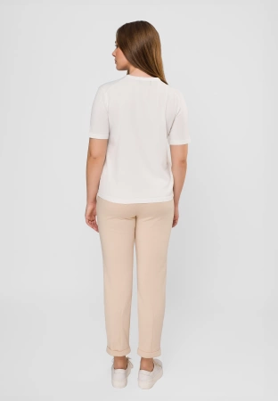 Ecru bluzka z wiskozą