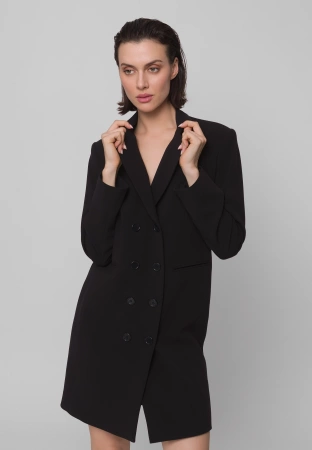 Czarna żakietowa sukienka