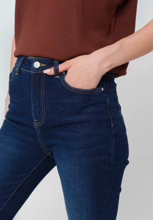 Jeansy slim fit w kolorze granatowym