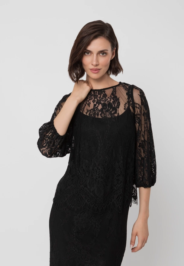 Koronkowa bluzka z topem