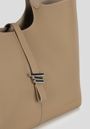 Torebka do ręki w kolorze kamiennego beżu