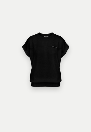 Czarna kimonowa bluzka