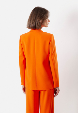 Dwurzędowy żakiet w pomarańczowym kolorze