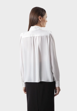 Ecru koszula z bufkami