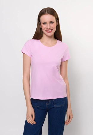 Różowy bawełniany t-shirt