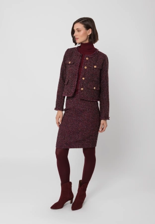 Krótki żakiet w stylu chanel