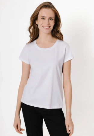 Biały bawełniany t-shirt