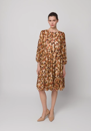 Sukienka w złote liście