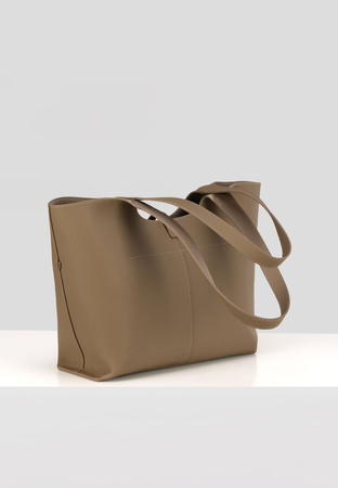 Torebka do ręki w kolorze kamiennego beżu