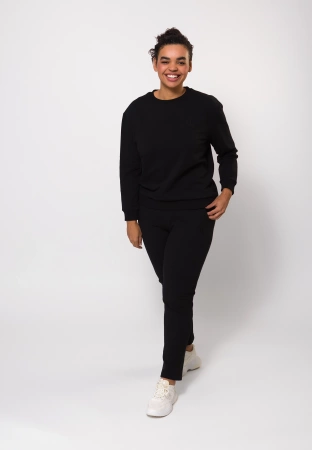 Bawełniane spodnie dresowe w kolorze czarnym