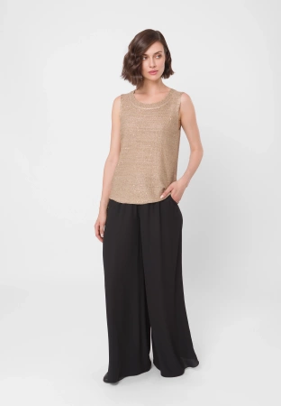 Spodnie palazzo z szeroką nogawką