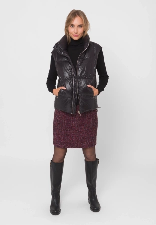 Puchowa kamizelka z naturalnym wypełnieniem