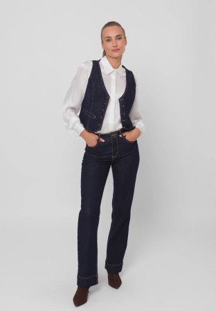 Biała jedwabna koszula