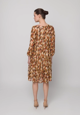Sukienka w złote liście