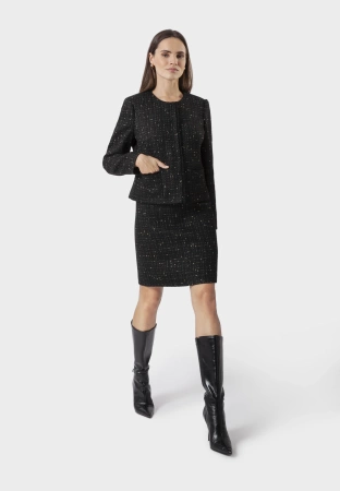 Prosta spódnica ze złotą nitką