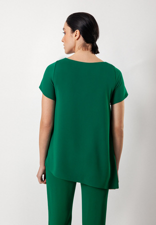 Zielona bluzka z falbanami