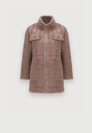 Brązowe futro 100% wełna