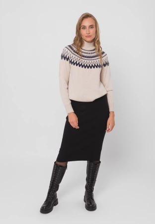 Czarna dzianinowa spódnica