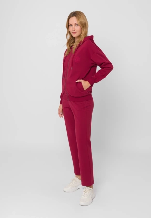 Bordowe dresowe spodnie