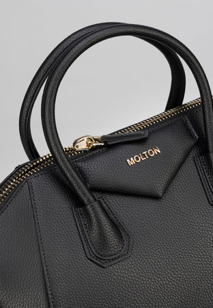 Skórzana torba z szerokim paskiem