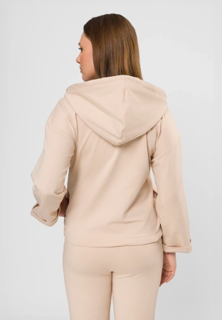 Bawełniana bluza w beżowym kolorze