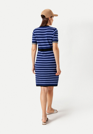 Dzianinowa sukienka w paski