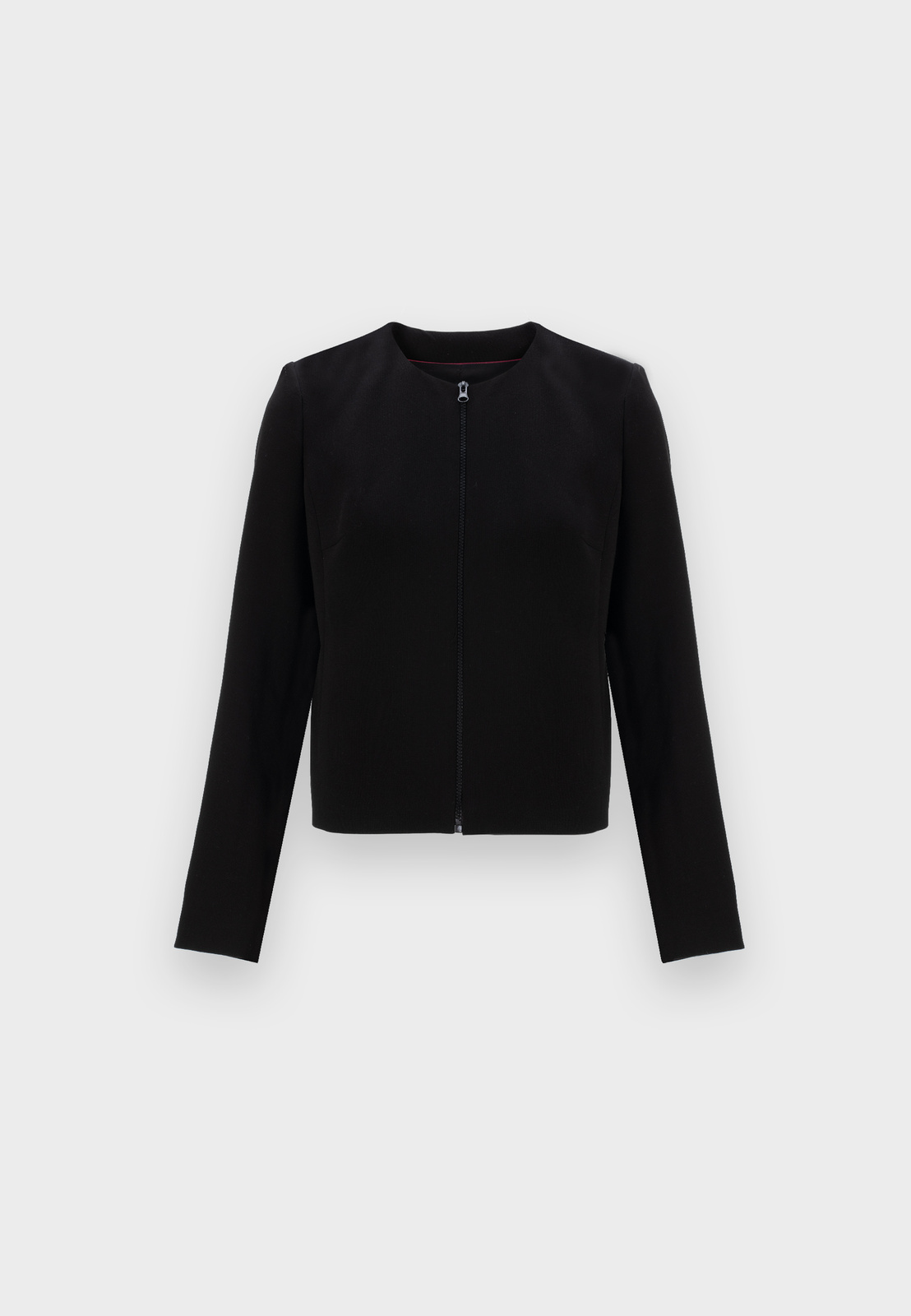 Krótki żakiet zapinany na suwak