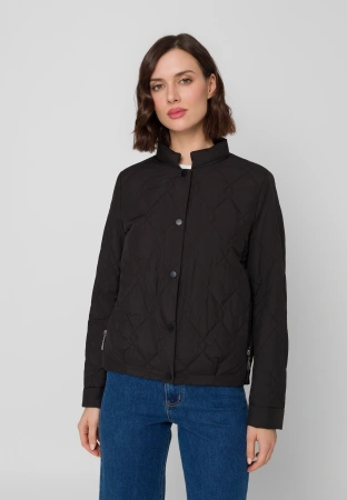 Czarna pikowana kurtka