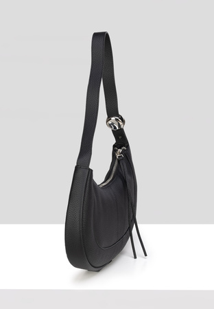 Czarna torebka na ramię ze skóry