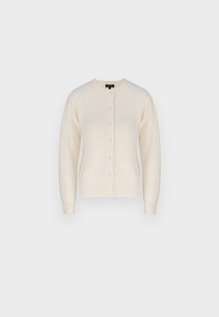 Ecru wełniany kardigan