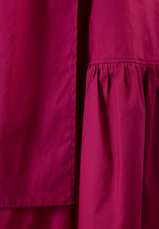 Bawełniana sukienka z asymetryczną falbaną