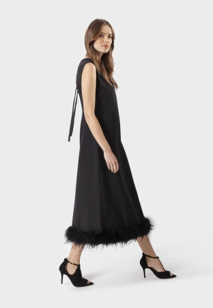 Eleganckie czarne szpilki z zamszu