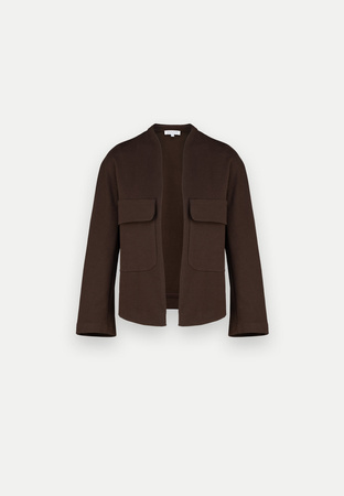 Brązowa kurtka z bawełny